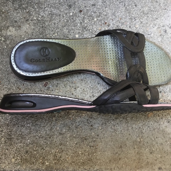 Cole Haan Nike Air leather slide sandals 7.5 AA - Picture 5 of 7